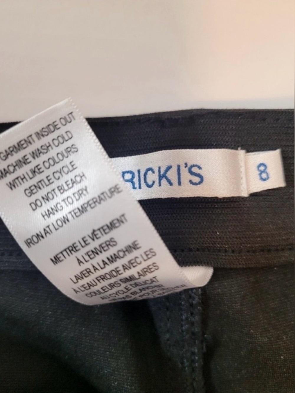 Ricki’s Size 8 Pant Lot (2 Pair) Slant Pocket Slim Pink & Plaid - Picture 6 of 10